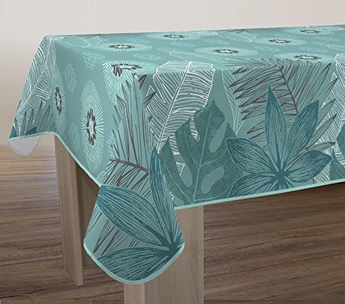 Tischdecke Fleckabweisende Celadon - Rechteckig 150 x 350 cm von Le linge de Jules