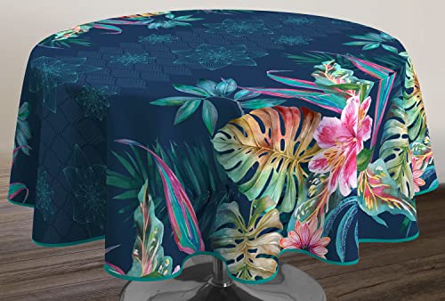 Tischdecke Fleckabweisende Dschungel - Oval 150 x 240 cm Tischdecke Fleckabweisende Dschungel - Oval 150 x 240 cm von Le linge de Jules