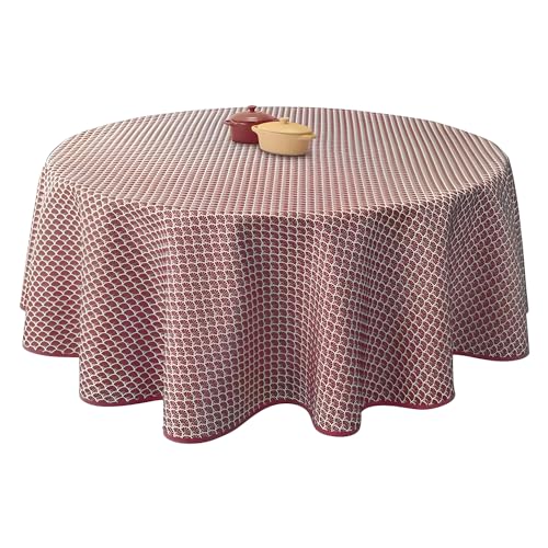 Le linge de Jules Paon-bordeaux-Ronde-diamètre-160 Fleckabweisende Rund Tischdecke, Pfau Bordeaux, 160cm Durchmesser Le linge de Jules Paon-bordeaux-Ronde-diamètre-160 Fleckabweisende Rund Tischdecke, Pfau Bordeaux, 160cm Durchmesser von Le linge de Jules