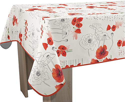 Le linge de Jules Poppies Rouge Fleckabweisende Rechteckig Tischdecke, Poppies Rot, 350cm Länge, 150cm Breite Le linge de Jules Poppies Rouge Fleckabweisende Rechteckig Tischdecke, Poppies Rot, 350cm Länge, 150cm Breite von Le linge de Jules