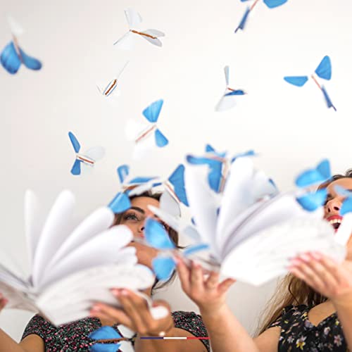 Magisches Schmetterlingsbuch für Babyparty für Jungen + 20 magische Schmetterlinge, blaue Fliegen, Gender-Offenbarung, Ankündigung der Geburt, Jungen, Gender Reveal Party von Le papillon magique