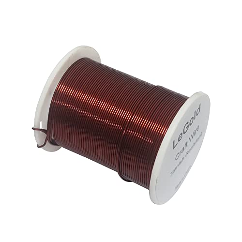 LeGold Kupferdraht, 20 Gauge, 9,1 m, anlaufgeschützt, zur Schmuckherstellung, Perlenstickerei, Antik-Kupferfarbe von LeGold