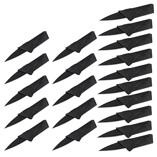 LeKaufen 20 Stück Kreditkartenmesser, Faltbar Taschenmesser Klappmesser Mini Karten Messer Einhand Überlebensmesser Jagdmesser Edelstahl, Scharf Ultradünn Sicher für Camping Notfall Alltag Geschenk LeKaufen 20 Stück Kreditkartenmesser, Faltbar Taschenmesser Klappmesser Mini Karten Messer Einhand Überlebensmesser Jagdmesser Edelstahl, Scharf Ultradünn Sicher für Camping Notfall Alltag Geschenk von LeKaufen