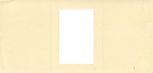 LeSuh Faltbare Passepartoutkarten im Format A6 in 5 verschiedenen Ausschnitten und Farben mit passenden C6 Umschlägen aus rosafarbenem Karton, 8,5 x 11 Zoll (rechteckiger Ausschnitt, creme) von LeSuh