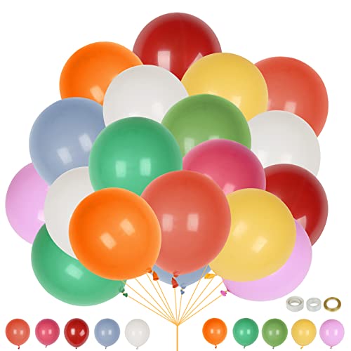 60 Luftballons -10 Gemischte Farbe Luftballons, Latex Ballons für Hochzeitsdeko Brautdusche Valentinstag Geburtstags Verlobung JGA Party Deko 12 Zoll von LeaderPro