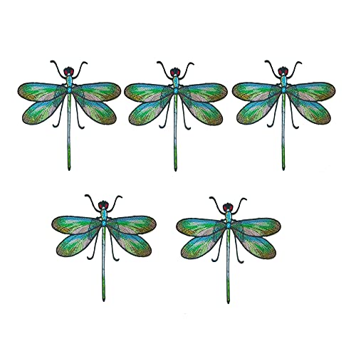 Leadigol 5 x Libellen-Aufnäher zum Aufnähen, zum Aufbügeln, Stickerei-Aufnäher, zum Aufnähen, Aufnähen, Stoff-DIY-Applikation für Kleidung, Brosche Leadigol 5 x Libellen-Aufnäher zum Aufnähen, zum Aufbügeln, Stickerei-Aufnäher, zum Aufnähen, Aufnähen, Stoff-DIY-Applikation für Kleidung, Brosche von Leadigol