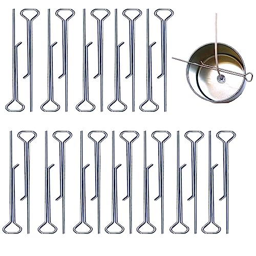 Leadigol Kerzendocht-Zentriervorrichtungen, Edelstahl, Dochthalter, Dochtleiste, Dochtleiste, Dochtzentrierwerkzeug aus Metall, 20 Stück Leadigol Kerzendocht-Zentriervorrichtungen, Edelstahl, Dochthalter, Dochtleiste, Dochtleiste, Dochtzentrierwerkzeug aus Metall, 20 Stück von Leadigol