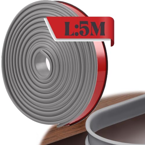 LeapBeast U-Form Selbstklebend Möbelkantenband, 5 Meter Möbelkantenband Flexible TPE Faltbarer Kantenschutz für Tische Bettkanten Nachttische Wand Ecken von LeapBeast