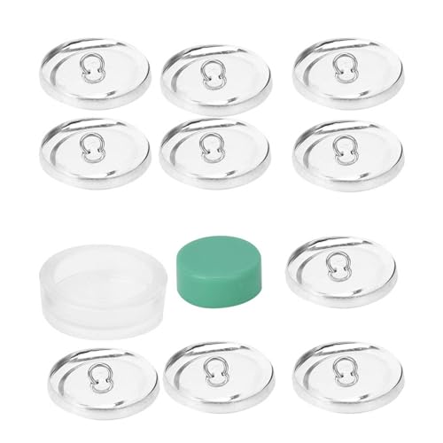Button Making Kit Covered Button Kit DIY Craft Tools mit runden Basis -Stoffabdeckungen und Schnalle -Set für handgefertigte Nähprojekte kundenspezifische Kleidung (30 mm) von Leapiture