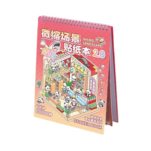 3D-Journal Miniatur-Szenen-Aufkleberbuch aus geschichtetem Papier, Diorama-Kit | extravagantes Kunststil-Design, Album-Thema, kompakte dekorative Seiten, Motiv: von LearnLyrics