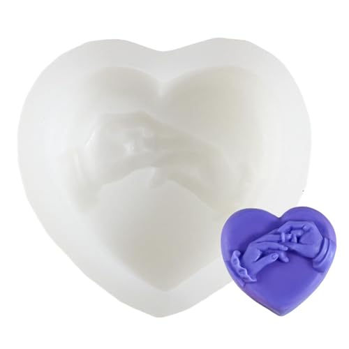 3D-Silikonform, 3D-Silikonform in Herzform, Epoxidharz-Kerzenformen, antihaftbeschichtete Aromatherapie-Wachsform für Kerzen, Cupcake-Topper 3D-Silikonform, 3D-Silikonform in Herzform, Epoxidharz-Kerzenformen, antihaftbeschichtete Aromatherapie-Wachsform für Kerzen, Cupcake-Topper von LearnLyrics