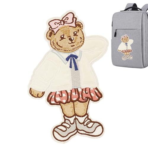 Aufnäher für Kleidung, Bär, Applikation für Hut, dekorativer Bären-Aufnäher für Kinder, aufgenäht für Kleidung von LearnLyrics