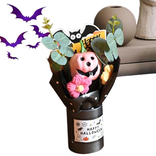 Halloween-Blumensträuße, festliche Kürbisse | künstliche mit Eukalyptus, dekorative Tischdekoration für Zuhause, Innen- und Halloween-Partys von LearnLyrics