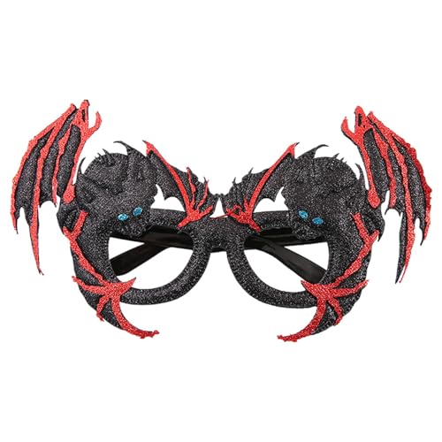 【Halloween Brillenfassungen 】Schwarze Flügel Brille, Bat Fun Halloween | Bequeme und kreative Kostümbrille, Geist Spinne, Neuheit Halloween Spielzeug Brille Cosplay P 【Halloween Brillenfassungen 】Schwarze Flügel Brille, Bat Fun Halloween | Bequeme und kreative Kostümbrille, Geist Spinne, Neuheit Halloween Spielzeug Brille Cosplay P von LearnLyrics