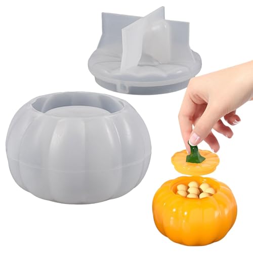 Haloween-Topfform – Behälter aus Kunstharz, Bonbonbox zum Basteln | Aufbewahrungsform in Form einer Form mit Deckel für Epoxidharz, Kuchen, keine Dekoration von LearnLyrics