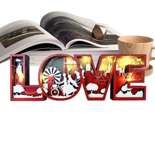Holzschild zum Valentinstag, Liebesschild, Hochzeits-Tischdekoration, kreativer Liebesblock, Schreibtisch-Ornament für Hochzeit, Valentinstag Holzschild zum Valentinstag, Liebesschild, Hochzeits-Tischdekoration, kreativer Liebesblock, Schreibtisch-Ornament für Hochzeit, Valentinstag von LearnLyrics