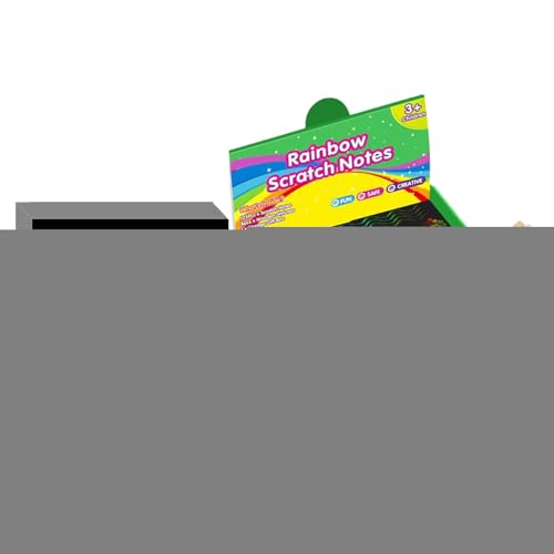 Kratzpapier in Regenbogenfarben, Schwarz – Kunst-Set mit Schwarz | Zeichenbrett für Mädchen und ab 3 Jahren, Kunst und Handwerk für Geburtstag, Halloween Kratzpapier in Regenbogenfarben, Schwarz – Kunst-Set mit Schwarz | Zeichenbrett für Mädchen und ab 3 Jahren, Kunst und Handwerk für Geburtstag, Halloween von LearnLyrics