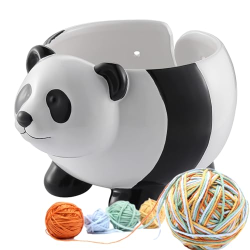 LearnLyrics Keramik-Garnschale – Häkelschalen für Garn, niedliches Panda-Schaf, Strickgarn-Ball-Halter, lustiges Häkelzubehör, kostenlose Garnhalter-Aufbewahrung, Garnschale LearnLyrics Keramik-Garnschale – Häkelschalen für Garn, niedliches Panda-Schaf, Strickgarn-Ball-Halter, lustiges Häkelzubehör, kostenlose Garnhalter-Aufbewahrung, Garnschale von LearnLyrics