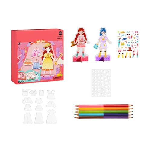 LearnLyrics Mädchen Stickerbuch, Aufkleber Anziehbuch für Mädchen | Spielzeug Papierverkleiden Aufkleber, niedliches Papierhandwerksbuch für Mädchen, Spielbuch LearnLyrics Mädchen Stickerbuch, Aufkleber Anziehbuch für Mädchen | Spielzeug Papierverkleiden Aufkleber, niedliches Papierhandwerksbuch für Mädchen, Spielbuch von LearnLyrics