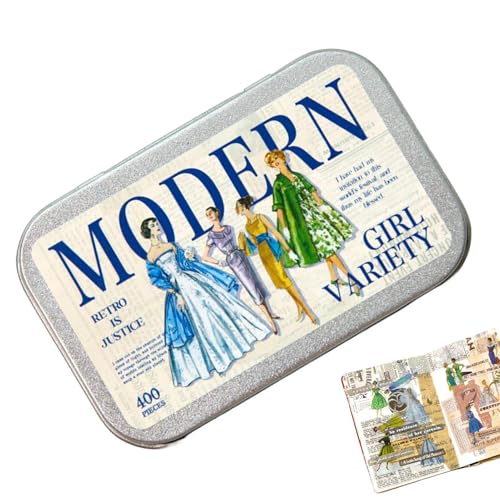 Menschen Aufkleber, moderne Damen-Aufkleber, Scrapbooking-Zubehör, ästhetische Aufkleber, Junk-Tagebuch, Verzierung, Kunst und Handwerk für Reisebücher, Kontobücher, 400 Stück von LearnLyrics
