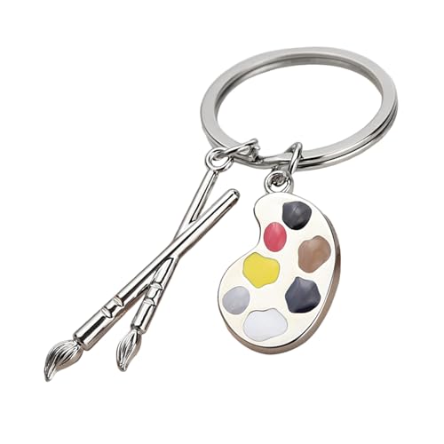 Schlüsselanhänger für Künstleranhänger – Mini-Bross und Palettendesign, kreatives Geschenk | farbenfroher Charme für Kunstfans, Ring mit Reißverschluss, leicht, elegantes Zubehör, für die Hand Schlüsselanhänger für Künstleranhänger – Mini-Bross und Palettendesign, kreatives Geschenk | farbenfroher Charme für Kunstfans, Ring mit Reißverschluss, leicht, elegantes Zubehör, für die Hand von LearnLyrics