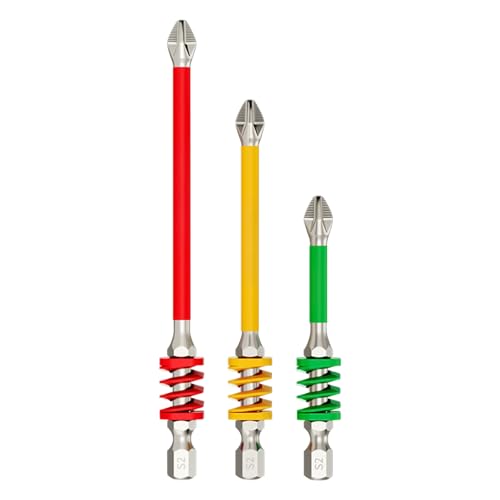 Schraubendreher Bohrer Set - Feder Bit Einsatz, Präzisionsaufsatz Werkzeug | Robuste Bitverlängerung Adapter, Bohrzubehör für Mechaniker Bauwesen Automobilbereich Industrie Werkstatt Konstruk Schraubendreher Bohrer Set - Feder Bit Einsatz, Präzisionsaufsatz Werkzeug | Robuste Bitverlängerung Adapter, Bohrzubehör für Mechaniker Bauwesen Automobilbereich Industrie Werkstatt Konstruk von LearnLyrics
