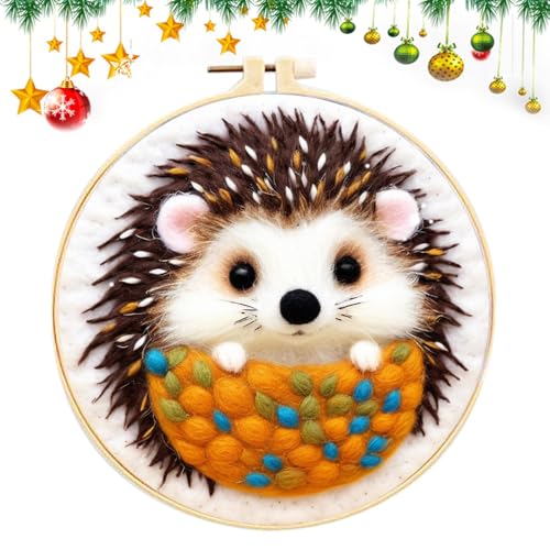 -Set – Gestempelter Kreuzstich, Nadelfilz-Set, Cartoon- -Stickerei-Set | Anfänger-Nadelspitzen-Kits für Erwachsene, Weihnachten, handgefertigtes Set, Filzzubehör für Enthusiasten -Set – Gestempelter Kreuzstich, Nadelfilz-Set, Cartoon- -Stickerei-Set | Anfänger-Nadelspitzen-Kits für Erwachsene, Weihnachten, handgefertigtes Set, Filzzubehör für Enthusiasten von LearnLyrics