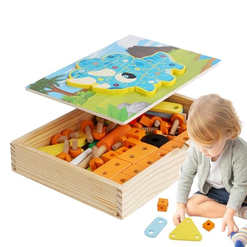 -Set für Holzbauwerkzeuge – Bauspielzeug aus, Lernspielzeug STEM Vorschule, interaktives Zeichenbrett mit Blöcken und -Set für Holzbauwerkzeuge – Bauspielzeug aus, Lernspielzeug STEM Vorschule, interaktives Zeichenbrett mit Blöcken und von LearnLyrics
