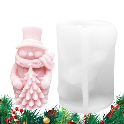 Silikonform | Kerzenherstellung Kunst Handwerk Silikonharz Gießformen Exquisite Weihnachten Thema Form Kerze Formen für Tafelaufsatz Handwerk von LearnLyrics