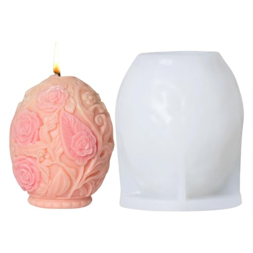 Silikonform für Eierkerzen, Ostereier, Statue, Kerzen, Gießform für Frühling, Urlaub, Heimdekoration, Gips, Kunst, Epoxidharz, Gießform für Anfänger von LearnLyrics