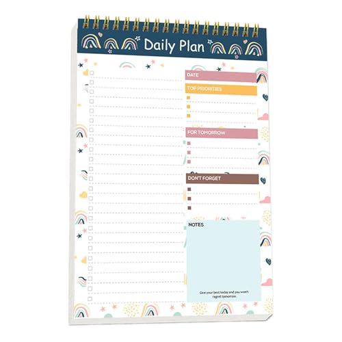Tagesplaner-Notizblock – Tageszeitmanagement, Tages-Notizblock, Planer für Zuhause, Schule, Schreibtischzubehör und Zubehör, 14 x 21 cm Tagesplaner-Notizblock – Tageszeitmanagement, Tages-Notizblock, Planer für Zuhause, Schule, Schreibtischzubehör und Zubehör, 14 x 21 cm von LearnLyrics