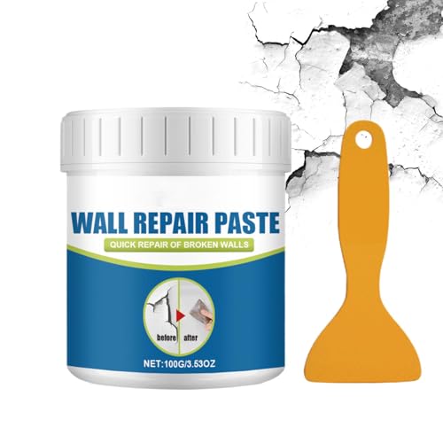 LearnLyrics Wandreparatur-Flicken-Set – Wandspachtel-Reparaturpaste, Trockenbau-Reparaturset, Weiß von LearnLyrics