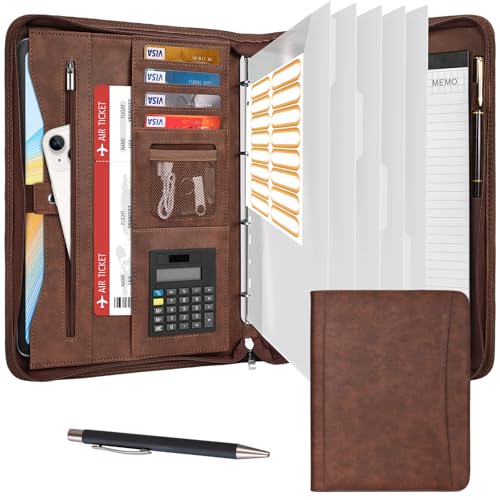 Leathario Schreibmappe A4 mit 5er Register DIN A4,Konferenzmappe mit 4 Ringbuch,Dokumentenmappe mit Reißverschluss, Klemmbrett,Blumenmuster,Ordner für Meeting, Business,Mappe für Schule, Uni Leathario Schreibmappe A4 mit 5er Register DIN A4,Konferenzmappe mit 4 Ringbuch,Dokumentenmappe mit Reißverschluss, Klemmbrett,Blumenmuster,Ordner für Meeting, Business,Mappe für Schule, Uni von Leathario