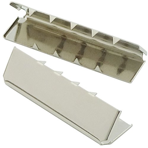 Bluemoona 100 Pcs - 1.25 32mm Belt Buckle End Tip Nickel For Webbing Tag Bag Polypropylene by Leathercraft Accessories Bluemoona 100 Pcs - 1.25 32mm Belt Buckle End Tip Nickel For Webbing Tag Bag Polypropylene by Leathercraft Accessories von Bluemoona