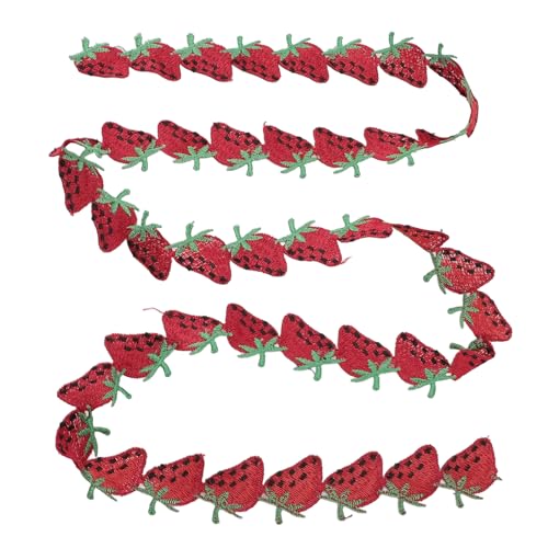Leatikall 4 Roll Strawberry Decorative Ribbon, Obst Trimmband zum Nähen des Bindungsflicks Handwerk um Verpackung Party Dekor 6 Yard Leatikall 4 Roll Strawberry Decorative Ribbon, Obst Trimmband zum Nähen des Bindungsflicks Handwerk um Verpackung Party Dekor 6 Yard von Leatikall