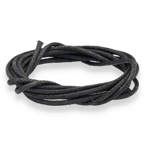 Baumwollband Schnur schwarz echte Baumwolle 100 cm lang/Ø 1,5mm Baumwollband Schnur schwarz echte Baumwolle 100 cm lang/Ø 1,5mm von Lebensquelle Plus