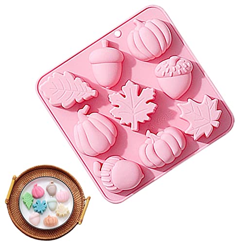 Lecerrot Fondant Formen, 9 Mulden Kürbisblatt Eichenfruchtform Silikonformen, Gießformen Für Aromatherapie Kerzen, Süßigkeiten, Seifen, Puddings, Herbsternte Themengeschenke Lecerrot Fondant Formen, 9 Mulden Kürbisblatt Eichenfruchtform Silikonformen, Gießformen Für Aromatherapie Kerzen, Süßigkeiten, Seifen, Puddings, Herbsternte Themengeschenke von Lecerrot