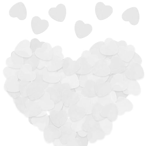 1500 Stück biologisch abbaubare Konfetti Hochzeit - Herzförmiges Papier Hochzeit Konfetti Tischkonfetti Weiß Herz Konfetti - Weißes Papier Konfetti für Hochzeiten Geburtstag Dekoration Jubiläum 1500 Stück biologisch abbaubare Konfetti Hochzeit - Herzförmiges Papier Hochzeit Konfetti Tischkonfetti Weiß Herz Konfetti - Weißes Papier Konfetti für Hochzeiten Geburtstag Dekoration Jubiläum von Lechisenop