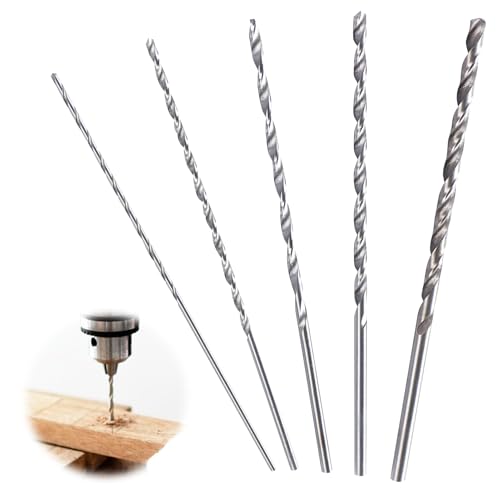 5 Stück extra lange Spiralbohrer, 150 mm, Hochgeschwindigkeitsstahl, HSS-Spiralbohrer-Set, 2 mm, 3 mm, 3,5 mm, 4 mm, 5 mm, Holzbohrer für Holz, Metall und Kunststoff, Heimwerker, Metallbohrer-Set 5 Stück extra lange Spiralbohrer, 150 mm, Hochgeschwindigkeitsstahl, HSS-Spiralbohrer-Set, 2 mm, 3 mm, 3,5 mm, 4 mm, 5 mm, Holzbohrer für Holz, Metall und Kunststoff, Heimwerker, Metallbohrer-Set von Lechisenop