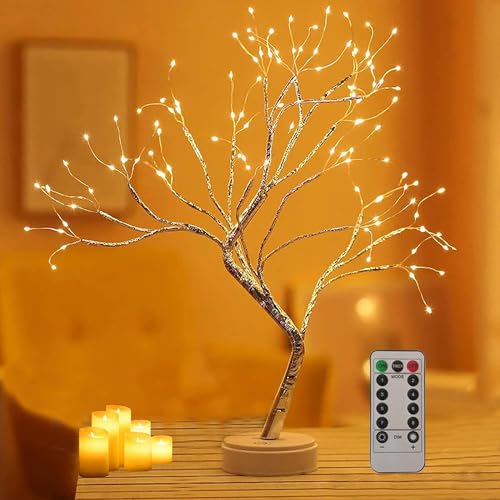 Lecone LED Lichterbaum, Bonsai Baum Licht Warmweiß Verstellbare Äste, 108 LED Baum Lampe Dekobaum Belichtet Baumbeleuchtung Innen Deko,USB/Batteriebetrieben Lecone LED Lichterbaum, Bonsai Baum Licht Warmweiß Verstellbare Äste, 108 LED Baum Lampe Dekobaum Belichtet Baumbeleuchtung Innen Deko,USB/Batteriebetrieben von Lecone