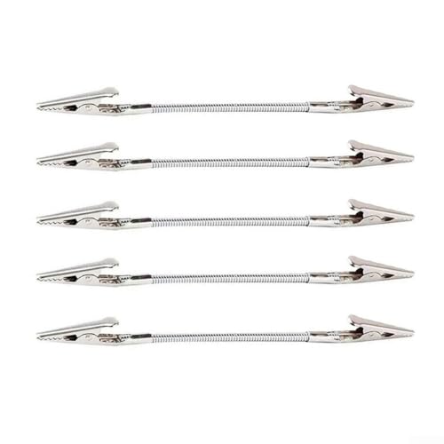 Metall-Doppel-Clips, Metallkopf-Clips, biegbarer Spulenhalter, Ständer, Etikettenklemmen, Desktop-Foto-Display zum Organisieren von Präsentationen (180 mm) von Lecreatekit