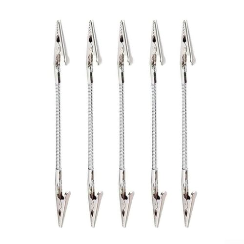 Metall-Doppel-Clips, Metallkopf-Clips, biegbarer Spulenhalter, Ständer, Etikettenklemmen, Desktop-Foto-Display zum Organisieren von Präsentationen (280 mm) von Lecreatekit