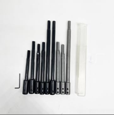 Stahlbohrerverlängerungs-Set, robuste Bohrerverlängerungsstange, Metallkonstruktion, Tieflochbohrwerkzeuge mit Schrauben (schwarz) von Lecreatekit