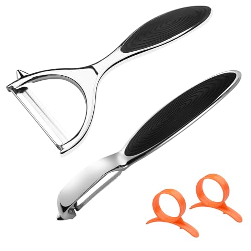 Lectorias 2 Stück Sparschäler, Kartoffelschäler, Schäler Küche, Y-Förmig Gemüseschäler, Spargelschäler, Potato Peeler, Gurkenschäler, Obstschäler, Multifunktion Karottenschäler, Universalschäler Set Lectorias 2 Stück Sparschäler, Kartoffelschäler, Schäler Küche, Y-Förmig Gemüseschäler, Spargelschäler, Potato Peeler, Gurkenschäler, Obstschäler, Multifunktion Karottenschäler, Universalschäler Set von Lectorias