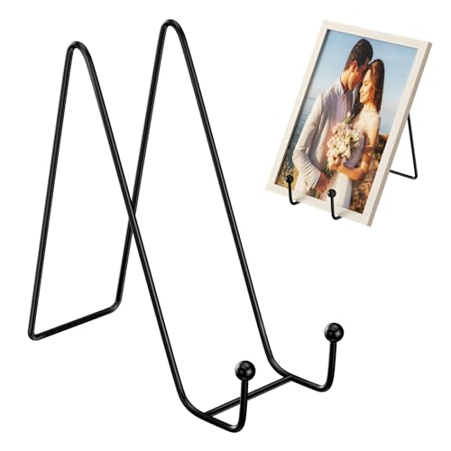 Lectorias 2 Stück Tellerständer Metall, 6 Zoll Display Teller Ständer, Schwarz Bilderständer, Staffelei Aufsteller Deko Tellerhalter für Foto Kunst Teller Bücher Bild und Tabletop Art Bilderrahmen Lectorias 2 Stück Tellerständer Metall, 6 Zoll Display Teller Ständer, Schwarz Bilderständer, Staffelei Aufsteller Deko Tellerhalter für Foto Kunst Teller Bücher Bild und Tabletop Art Bilderrahmen von Lectorias