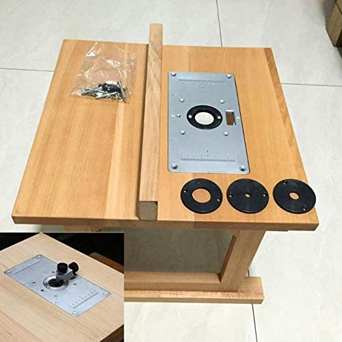 Lecxin Router Table Insert Plate Einfache Installation Trimmmaschine Flip Board Praktische Elektrowerkzeugteile Elektrowerkzeugzubehör für Tischler Holzarbeiter von Lecxin