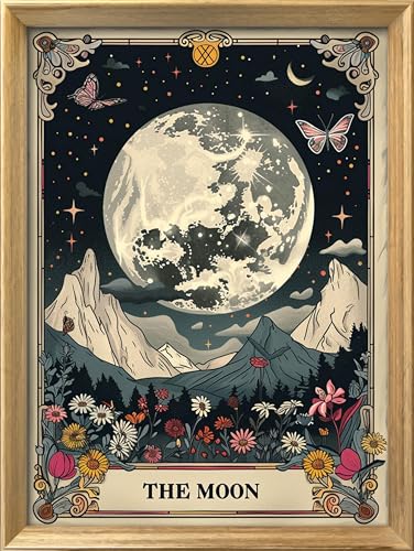 Kit von Stickerei am Kreuzpunkt 11CT gestempelt selbst zu machen, komplette Palette von Kits de Marrage für Anfänger vorgedruckt - La lune 40x55cm von Leczany
