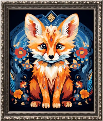 Kreuz Stickerei Kit 11ct 3 Stück - Vordruck Stickerei Leinwand Nadel Vollständige Reihe Erwachsene oder Kinder Anfänger Kit - Farbe kleiner Fuchs 35x43cm Kreuz Stickerei Kit 11ct 3 Stück - Vordruck Stickerei Leinwand Nadel Vollständige Reihe Erwachsene oder Kinder Anfänger Kit - Farbe kleiner Fuchs 35x43cm von Leczany