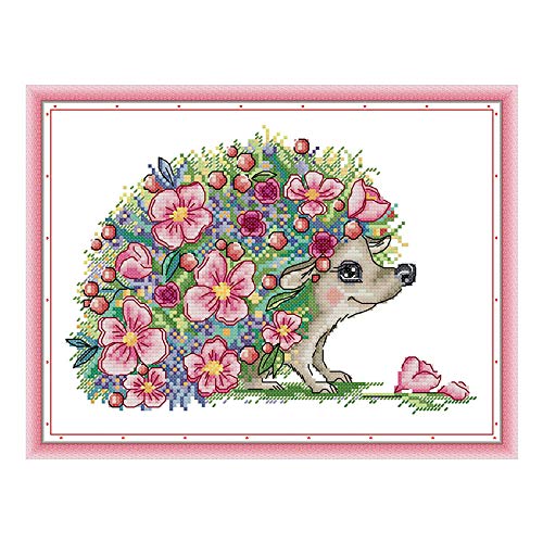 Leczany Stempel-Kreuzstich-Stickset zum Selbermachen, komplettes Sortiment an vorgedruckten Starter-Sets für Anfänger - Wunderschöner Igel 38 x 27 cm Leczany Stempel-Kreuzstich-Stickset zum Selbermachen, komplettes Sortiment an vorgedruckten Starter-Sets für Anfänger - Wunderschöner Igel 38 x 27 cm von Leczany