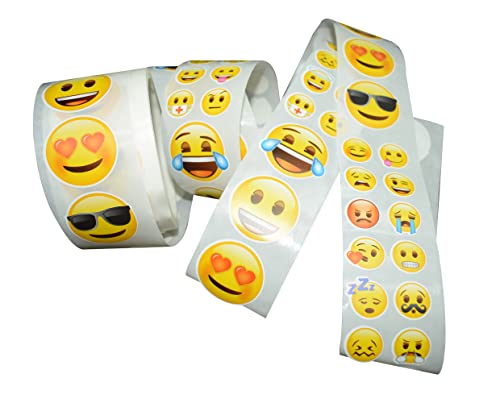 XL Set 1000 Emoji Sticker von Ledacolor